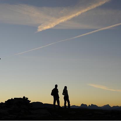 Sunrise hike to Mount Spieler at Meran 2000